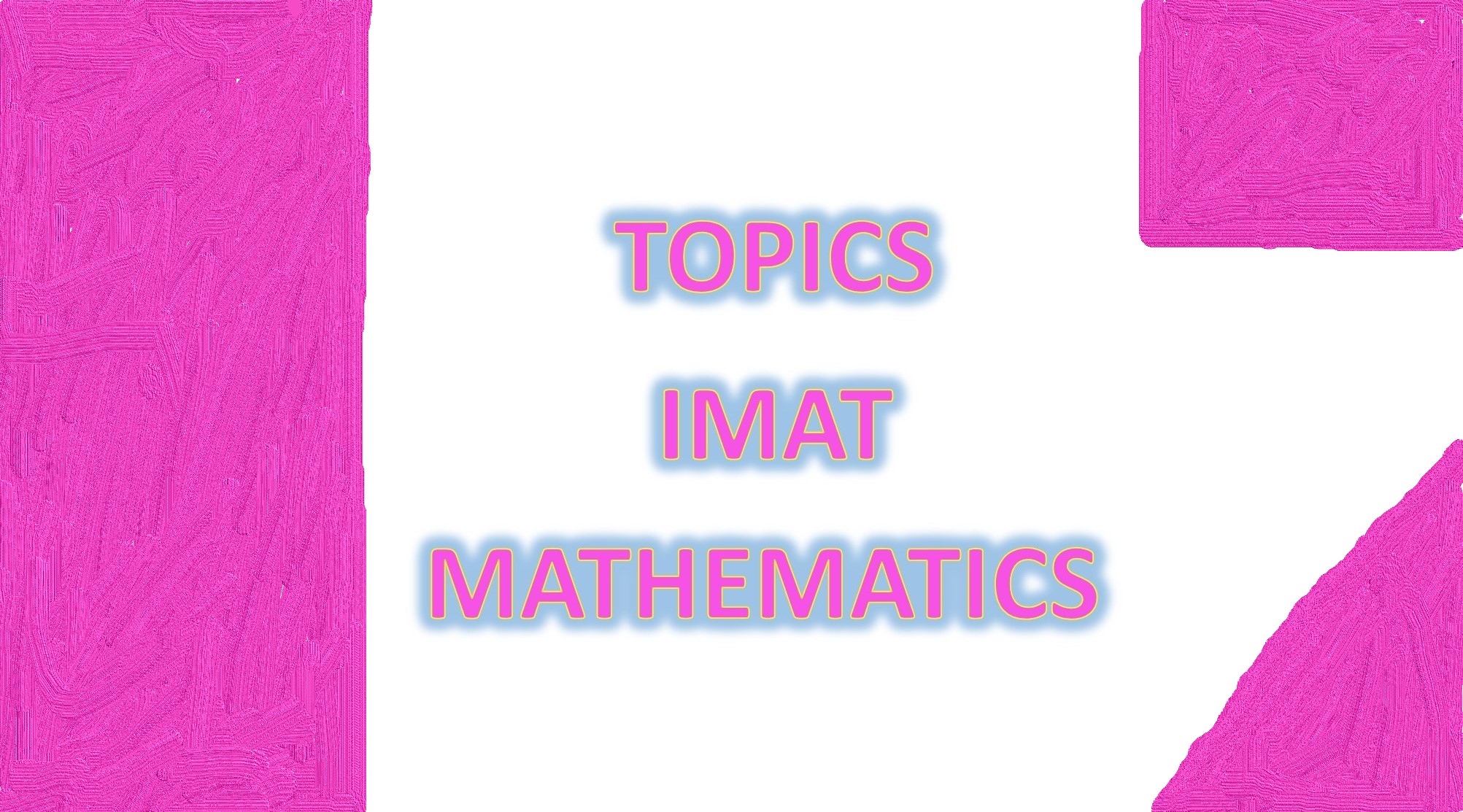 سرفصلهای ریاضی آیمت (IMAT)